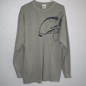 Fishing Shirt Long Sleeve Large Mens Crew Neck Tshirt Bass Fish Bottom Crawlers